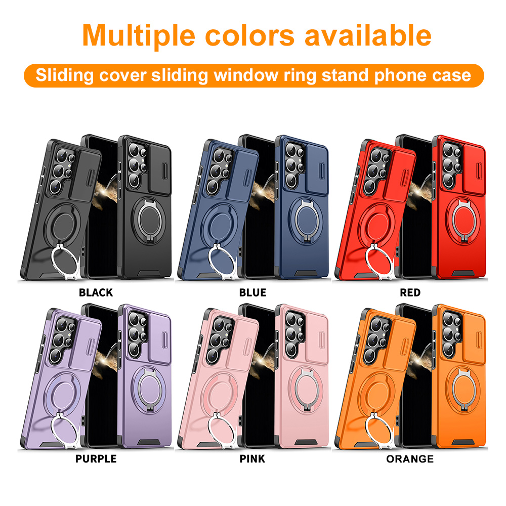 Case Fans - เคสโทรศัพท์พร้อมขาตั้งวงแหวนแม่เหล็ก สำหรับ Samsung Galaxy S25 S24