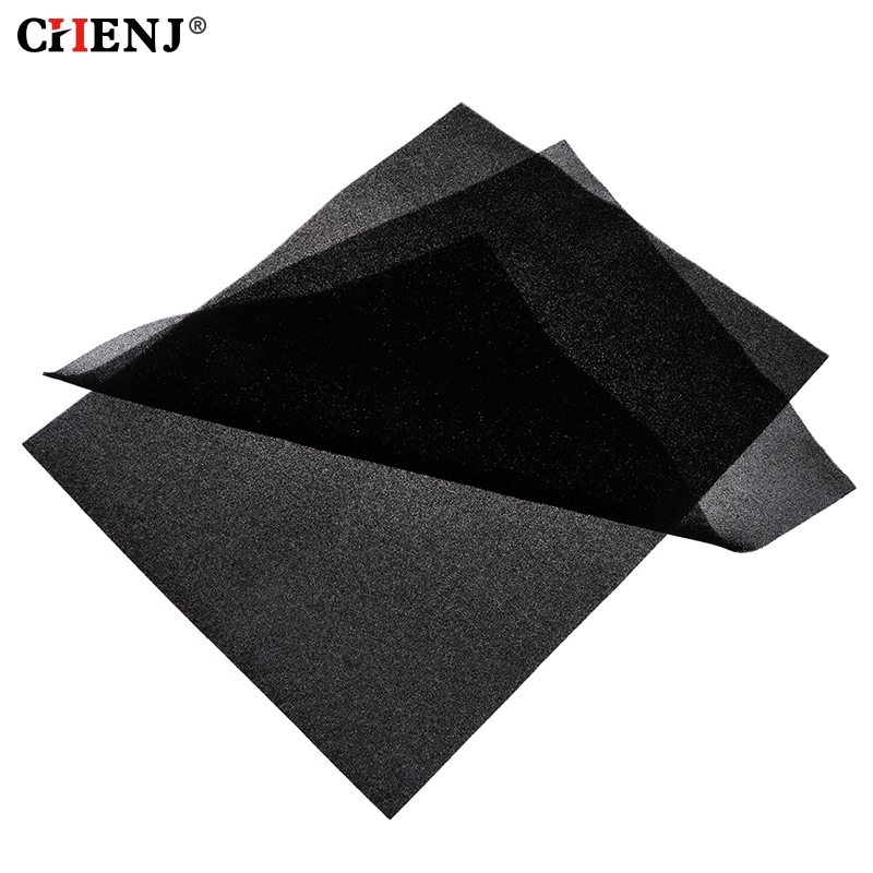 Dust Filter Pc - พัดลม casing PC ฟองน้ำตาข่ายคอมพิวเตอร์500*400*3มม./5มม. DIY พัดลมเย็นสีดำกันฝุ่น
