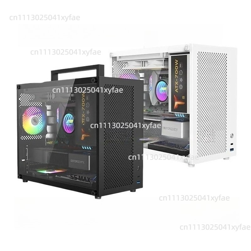 Pc Chassis - เคสคอมพิวเตอร์ S5MAX สีขาว, รองรับเมนบอร์ด MATX /