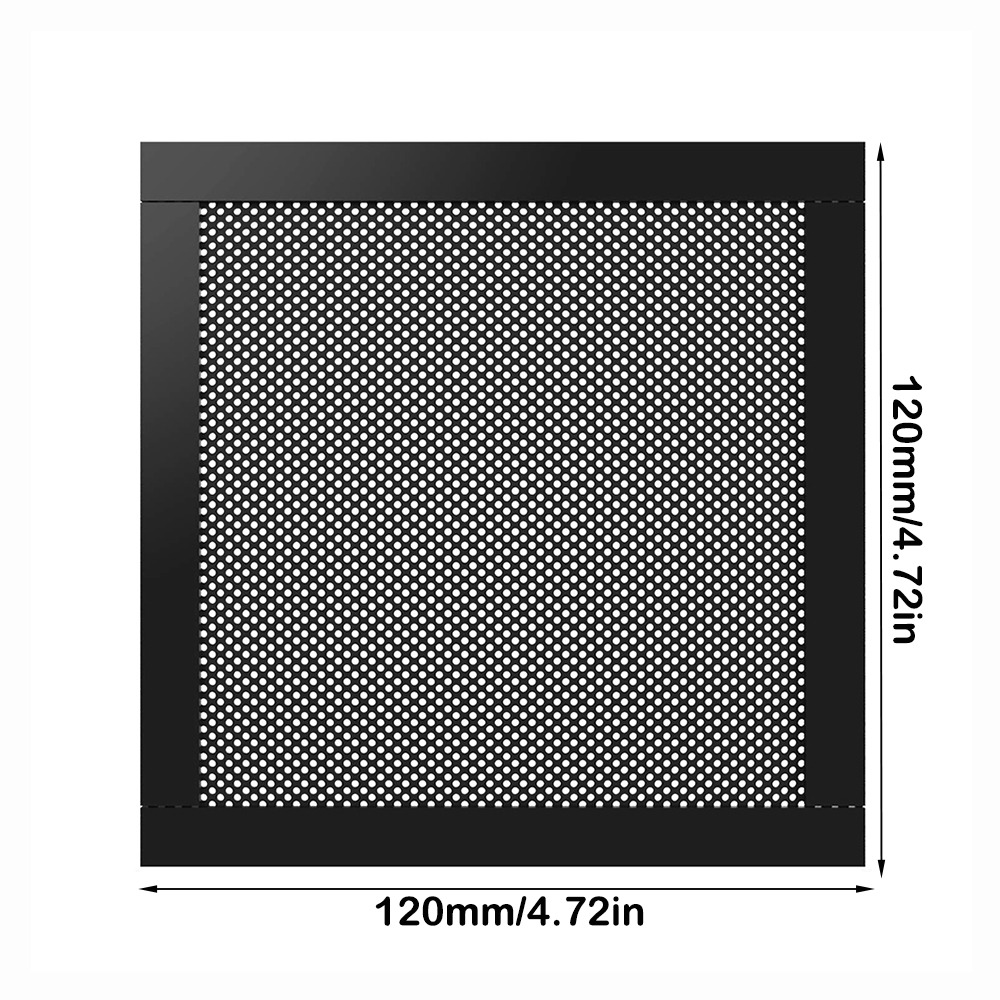 Dust Filter Pc - ฝาครอบกรองฝุ่น PVC แบบใหม่ พร้อมกรอบแม่เหล็ก สีดำ แผ่นกรองพัดลม