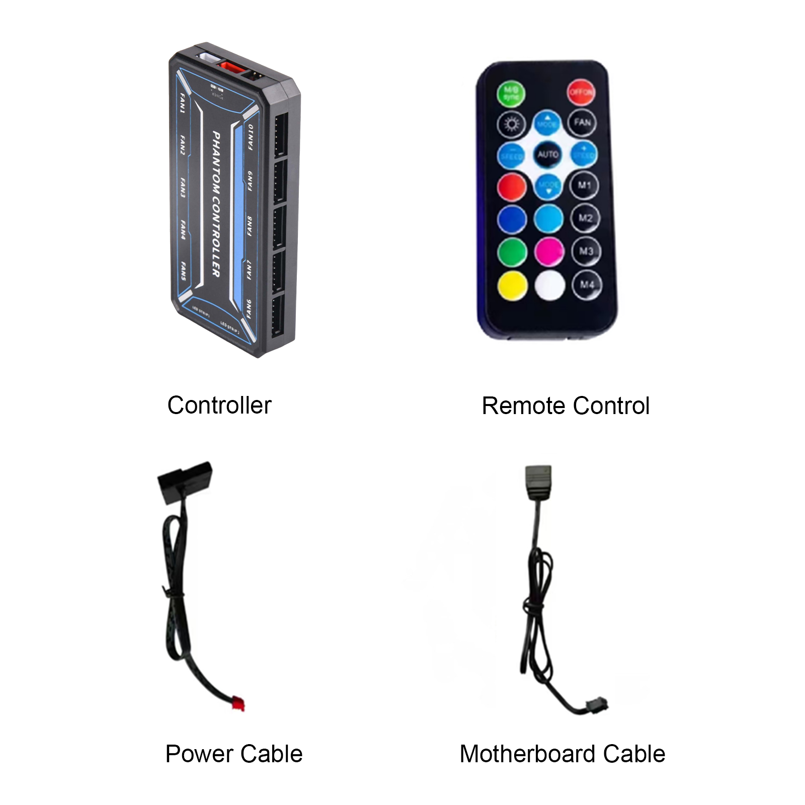 ตัวควบคุมพัดลมคอมพิวเตอร์ RGB  - Case Fan Controller บทวิจารณ์และราคา