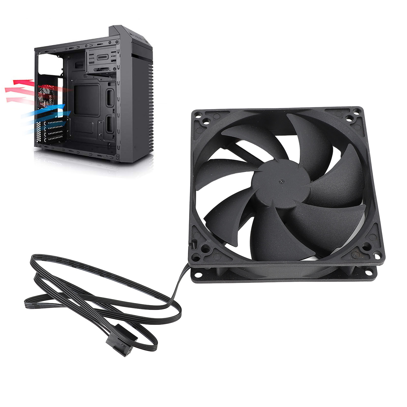 พัดลมเคสคอมพิวเตอร์ขนาด 100 มม - Case Fan Controller บทวิจารณ์และราคา