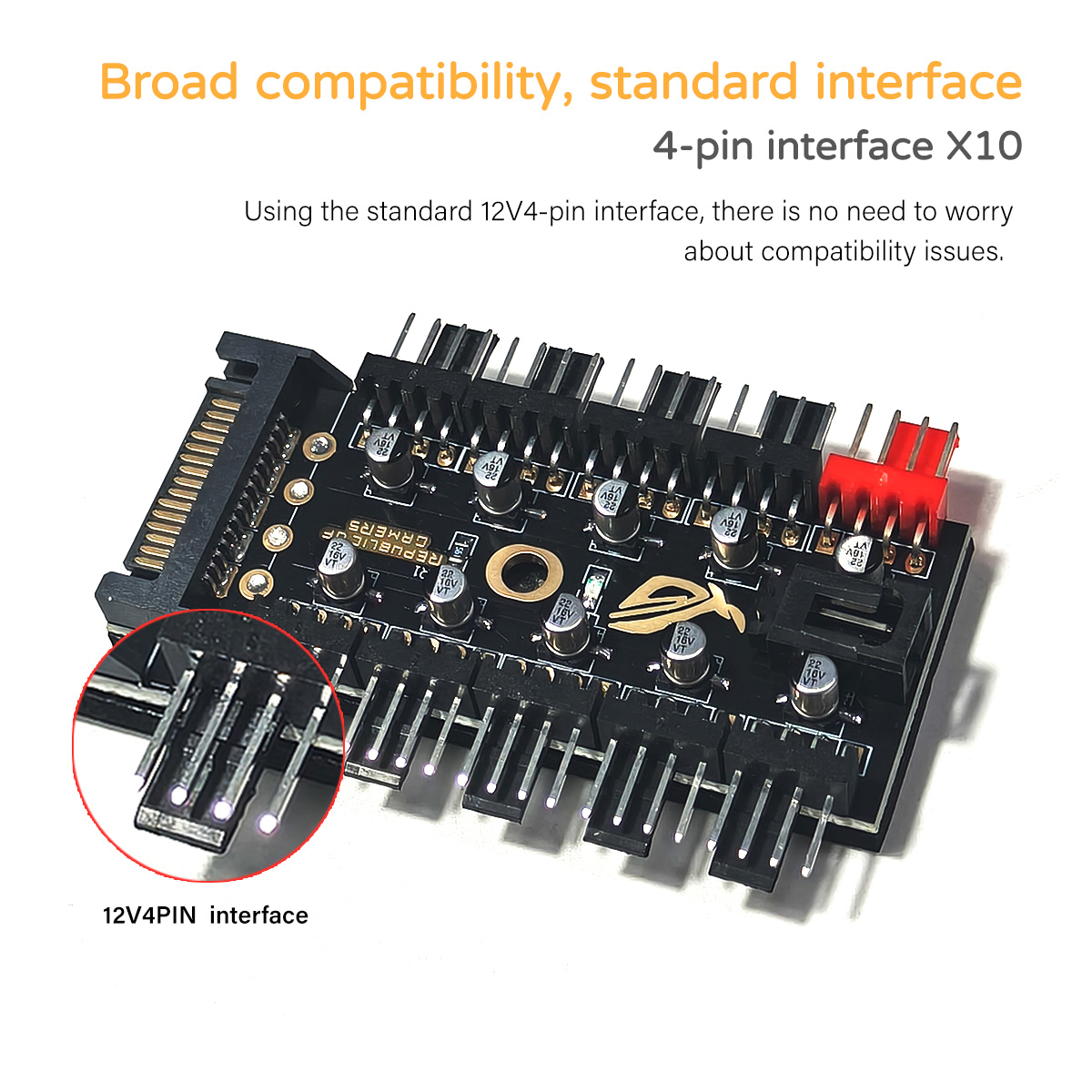 ฮับควบคุมพัดลม PWM 12V 4 พิน,  - Case Fan Controller บทวิจารณ์และราคา