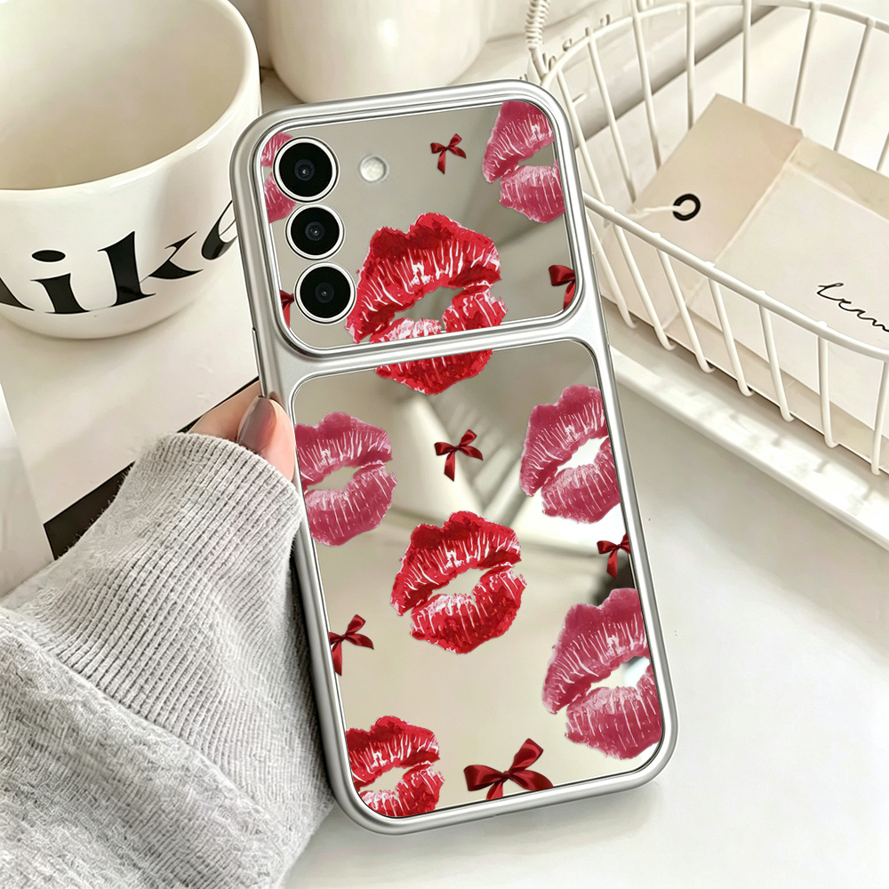 เคสโทรศัพท์ลายปากแดงโบว์พร้อมก - Computer Case บทวิจารณ์และราคา
