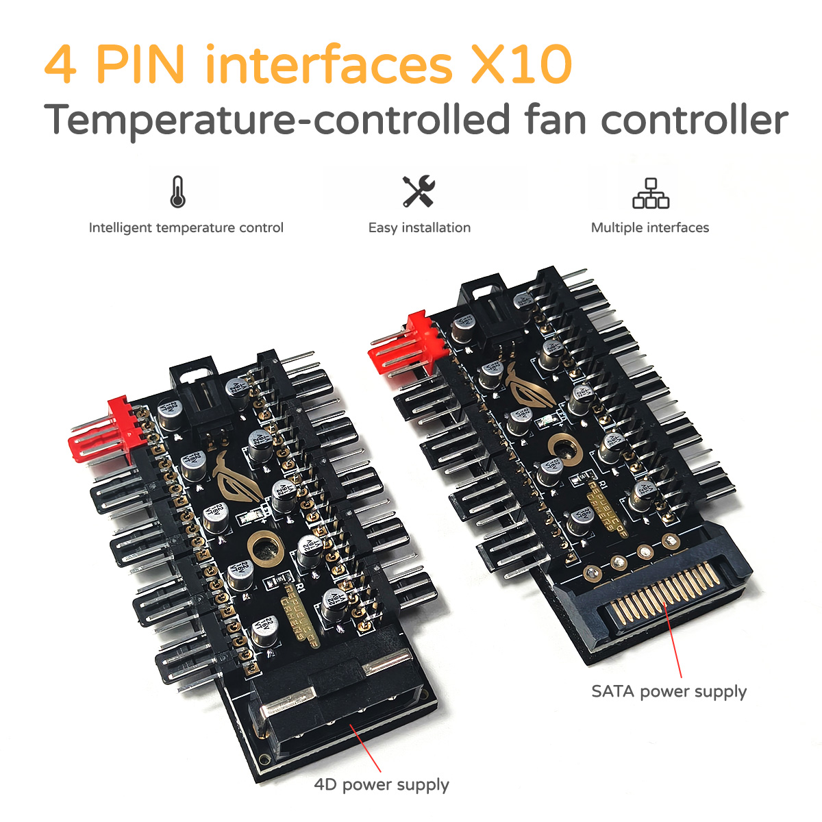 ฮับควบคุมพัดลม PWM 12V 4 พิน 1 - Case Fan Controller บทวิจารณ์และราคา