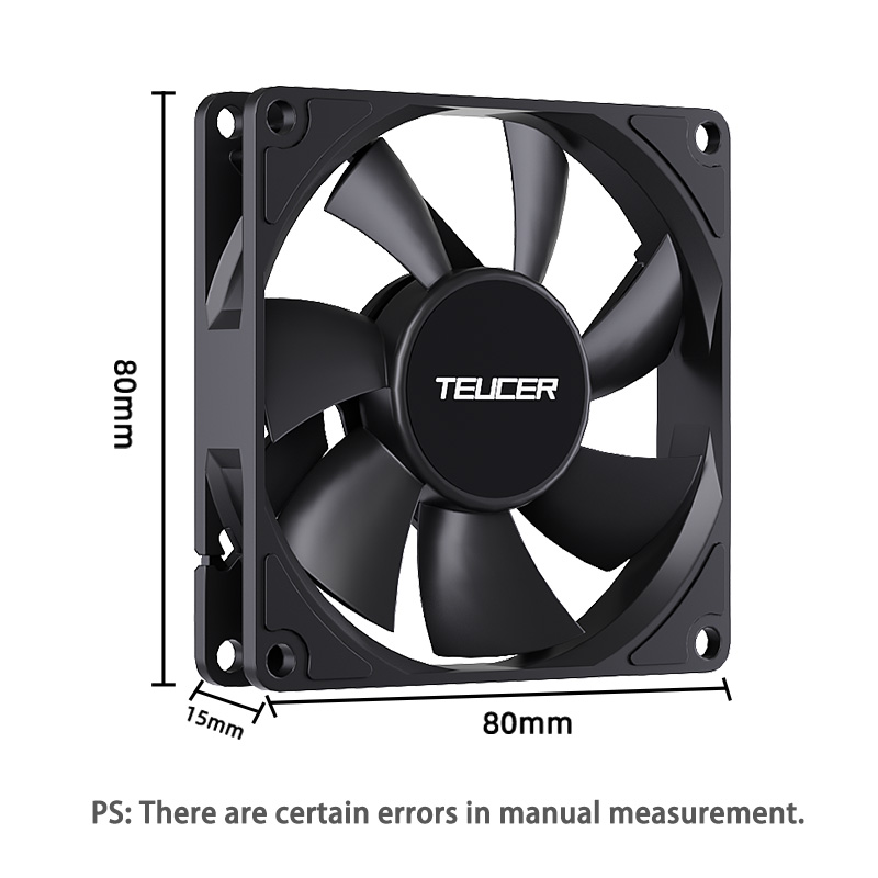 Teucer UT-8015 8 ซม.พัดลมแชสซี - Pc Chassis บทวิจารณ์และราคา